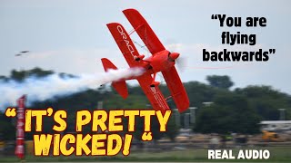 Airshow Pilot Fights to Land in 40-Knots Gusting Winds!! (Oshkosh special) #atc