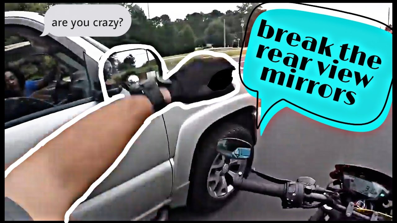 Break Mirrors with my Motorcycle 🏍️.!! ( Rompiendo retrovisores