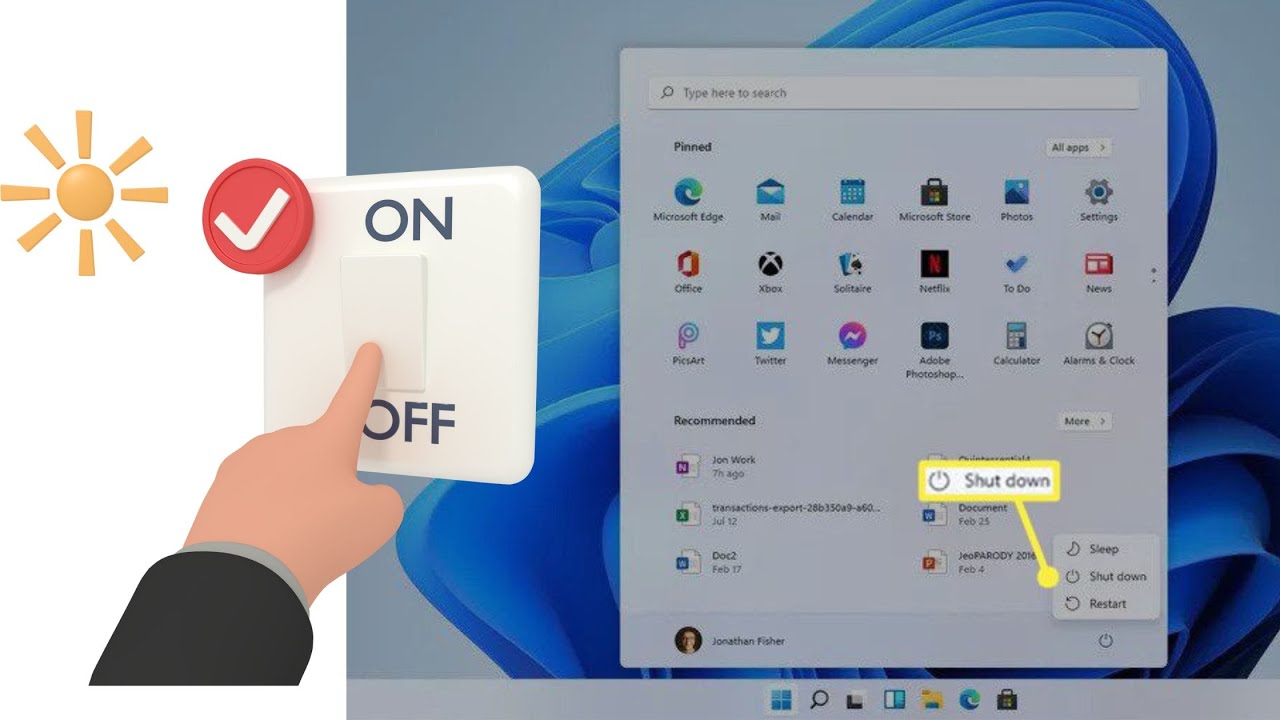 How to safely Turn Off Windows Computer. - YouTube