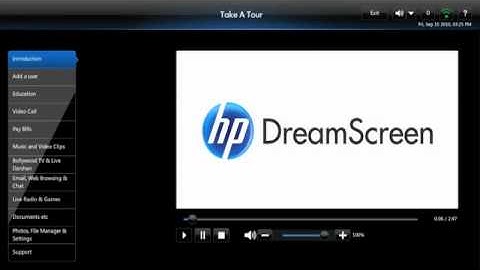 HP Dreamscreen demo Customer Support