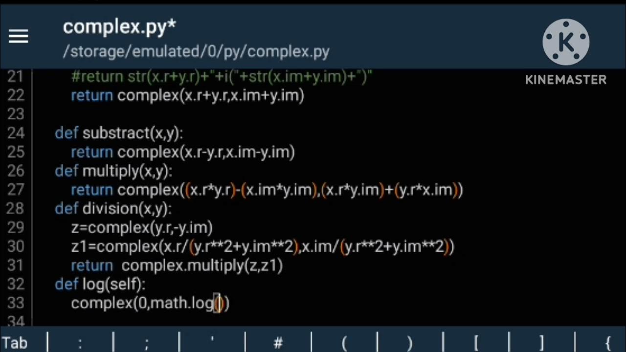 Complex Numbers| Logarithm of complex numbers in python - YouTube
