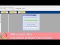 Installer et activer la licence pdf creator plus  peernet