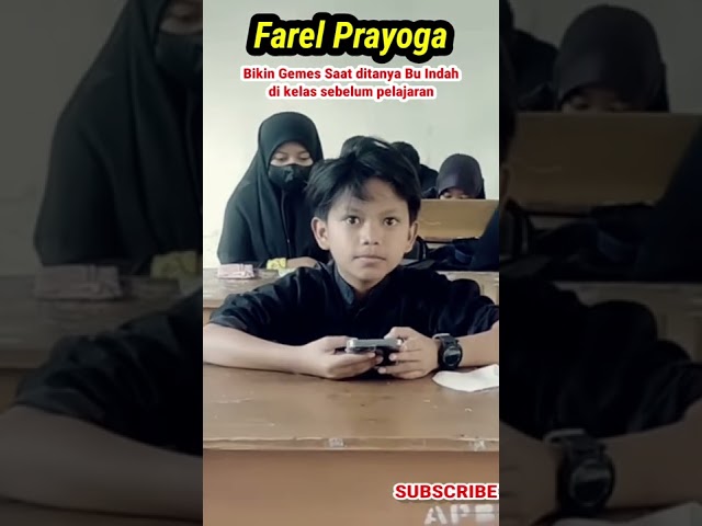 🔴LUCU FAREL PRAYOGA SAAT DI WAWANCARAI IBU GURU DI KELAS | VIRAL #shorts class=