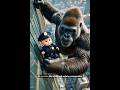 Gorilla Saves Falling Baby #shorts #cutebaby #story #ai #shortsfeed