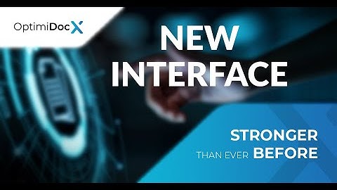 OptimiDoc X: Nové administrátorské rozhraní