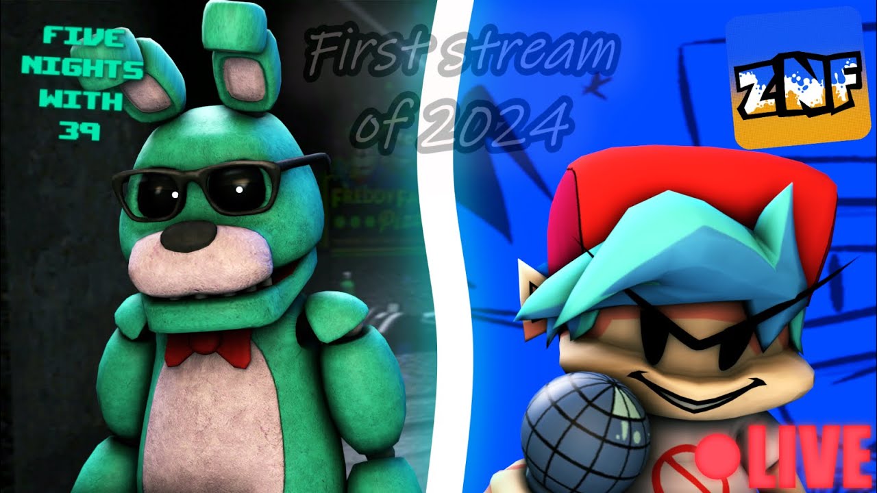 Livestream || Five Nights With 39 and Zany Night Funkin Demo - YouTube