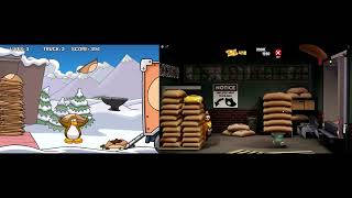 Shovelware Studios Hollywood Coffee Catchers vs Club Penguin Bean Counters (comparison)