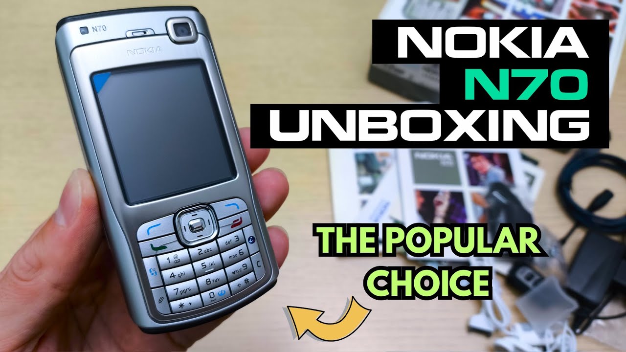 Nokia N70 Silver Unboxing 4K (RM-84) - Review - Full Pack with all