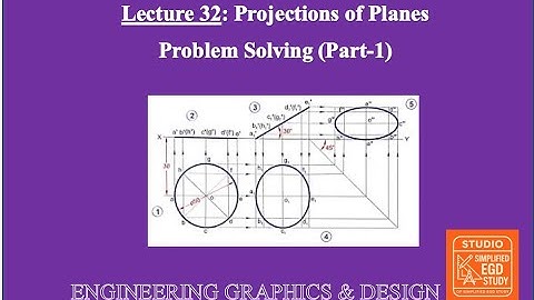 Lecture 32: Projection of Planes – Problems & How to Draw | Step-by-Step Solutions#egd#simplifiedegd