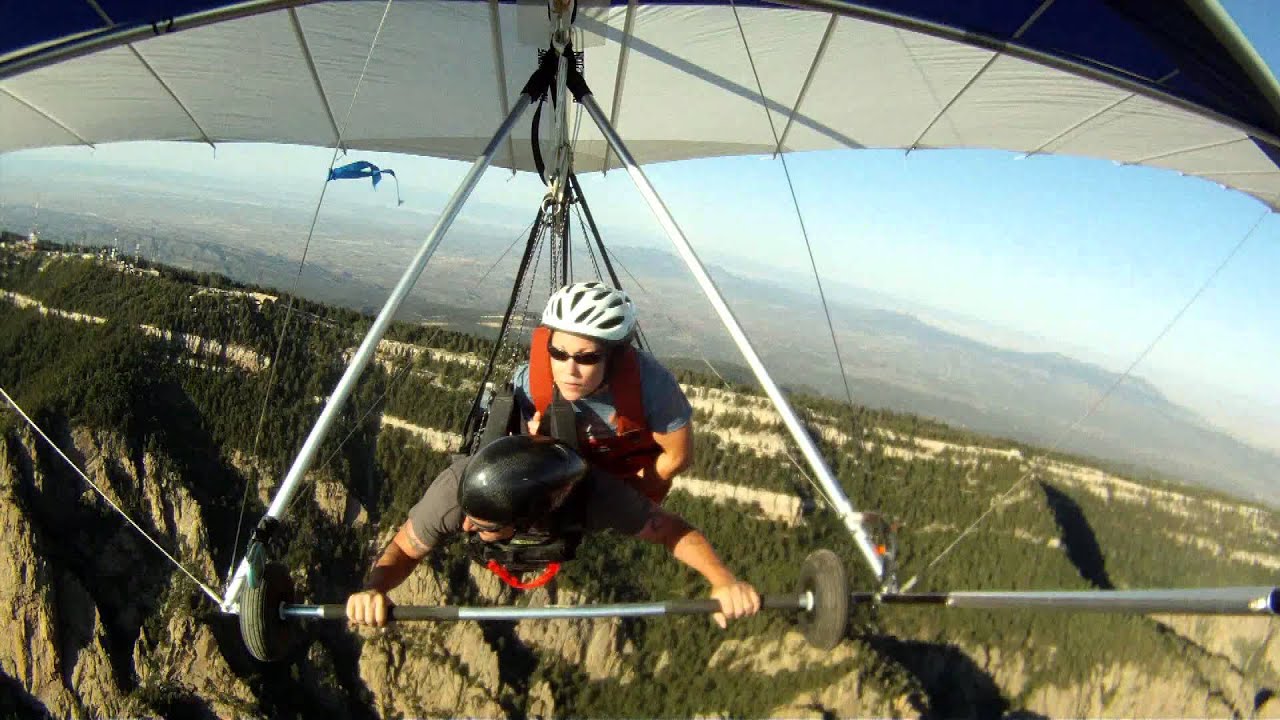 TANDEM HANG GLIDING SANDIA CREST 10.678FT ALBUQUERQUE, NM SUSAN RAGLIN