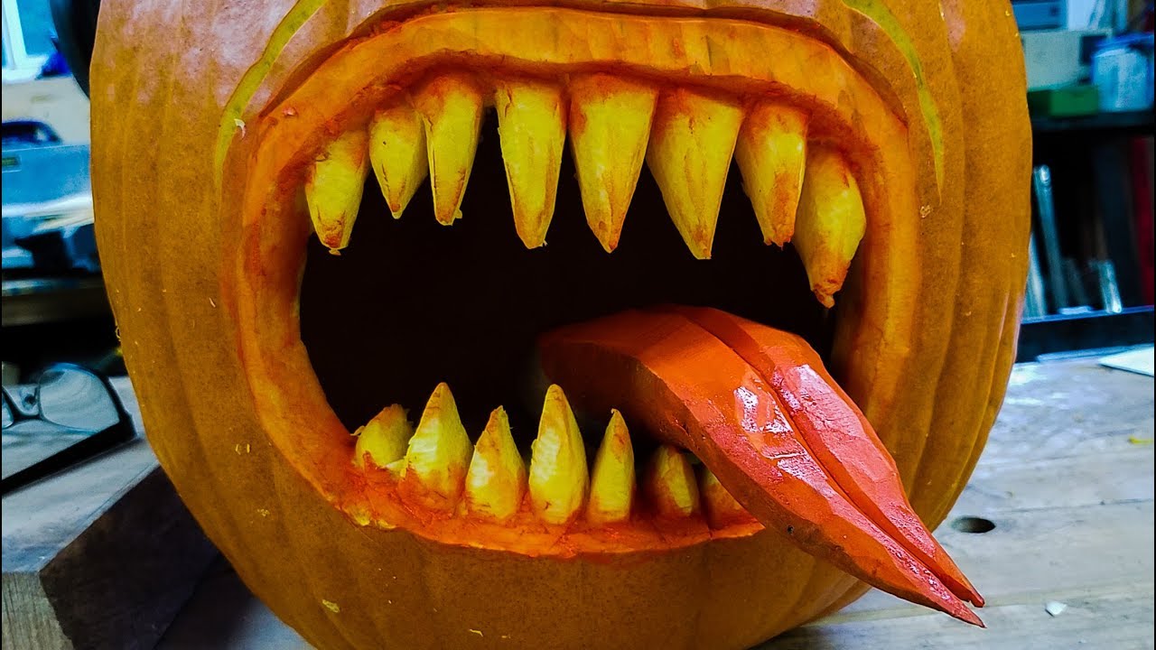 Scary Face Pumpkin Carving Patterns