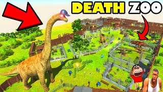 SHINCHAN BIGGEST DEATH ZOO vs MONSTER GORO in ANIMAL REVOLT BATTLE SIMULATOR screenshot 5