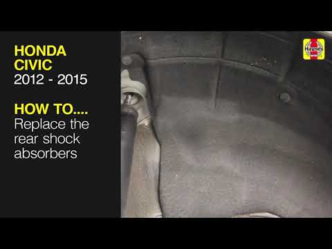 How to Replace the rear shock absorbers on the Honda Civic 2012 to 2015