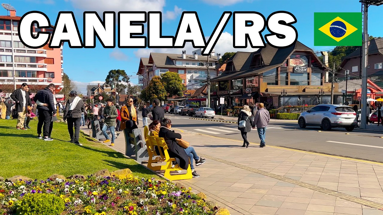🚶‍♂️CANELA RS l Caminhada Virtual pela Charmosa Cidade da Serra Gaúcha 🌄⛪