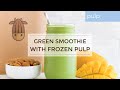 Green Smoothie Made With Frozen Almond Pulp I Almond Cow