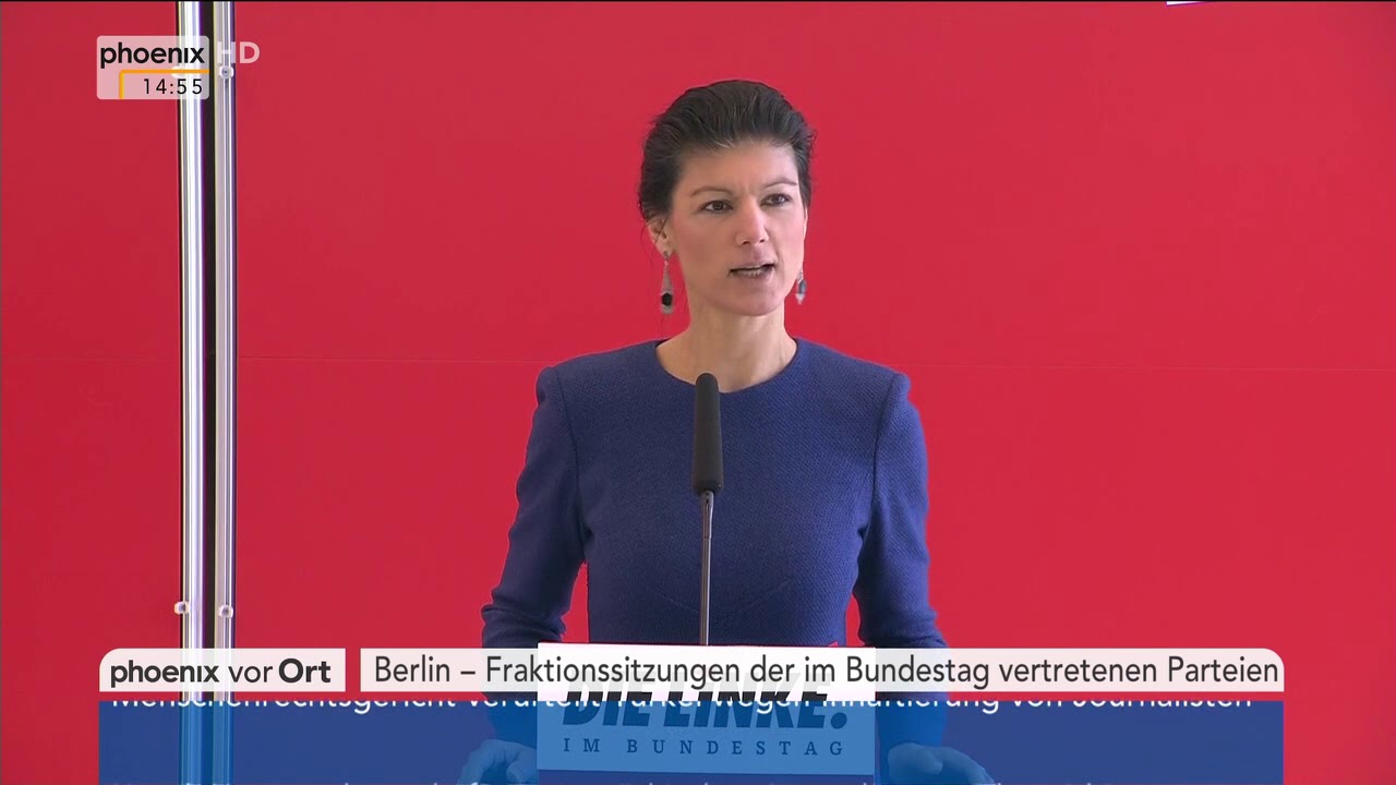 Fraktionssitzungen: Statement der Linken von Sahra Wagenknecht vom 20.03.2018