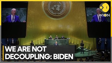 We want de-risking and not decoupling with China: Joe Biden at UNGA meet | WION