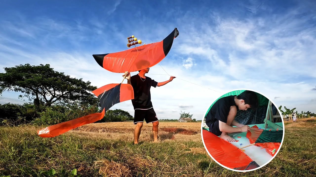 Cách Làm Diều Đuôi Cá 2m Bằng Cáp Quang