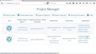 Using blend4web's Project Manager to Upload a 3D Blender Scene (with Physics) to a Web Server