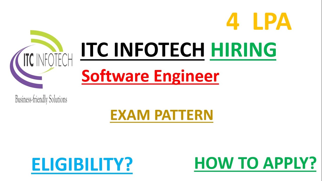 ITC Infotech Hiring | Software Engineer | 4 LPA