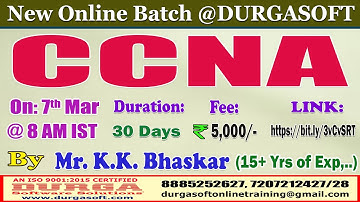 CCNA Online Training @ DURGASOFT