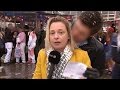 Female reporter groped live on air