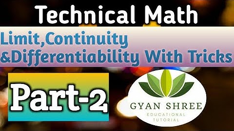 Technical Math With Trick|Limit,Continuity &Differentiability|Part-2|For Air Force X Group/NAVY SSR