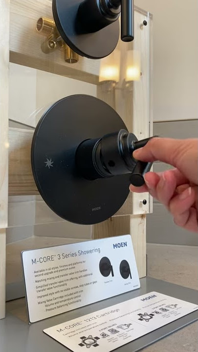Moen M-Core Mixing Valve Trim - how to operate volume and temperature