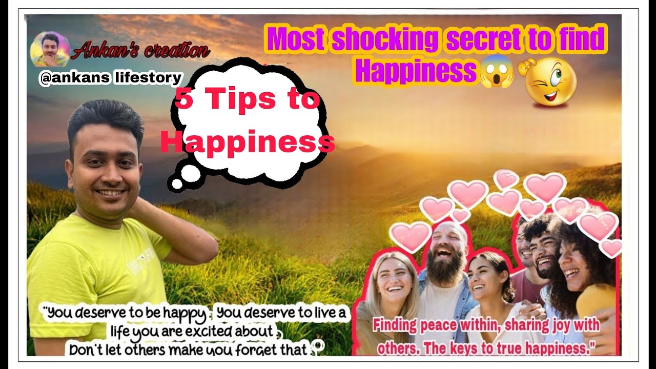Secret of Happiness Most Shocking 😱🤯 Secret To Be happy 5 Tips to Be
