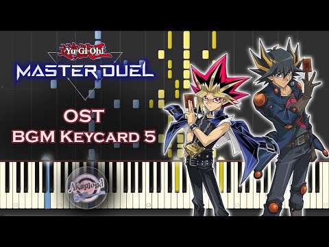 YuGiOh Master Duel OST 遊戯王マスターデュエル OST - BGM Keycard 5 -Synthesia Piano Cover / Tutorial