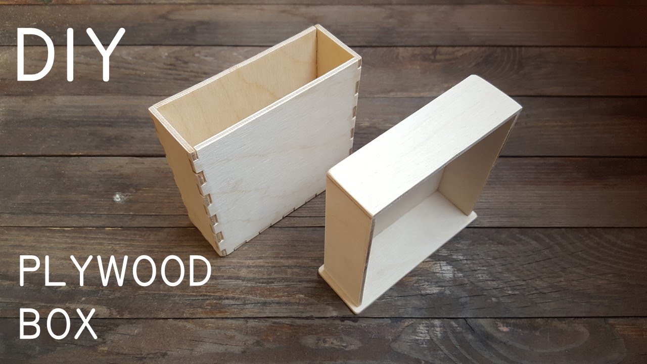 How to make a small plywood box using finger joints - YouTube