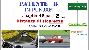 Patente B punjabi  Chapter 18 Part 2 last | DISTANZA DI SICUREZZA
