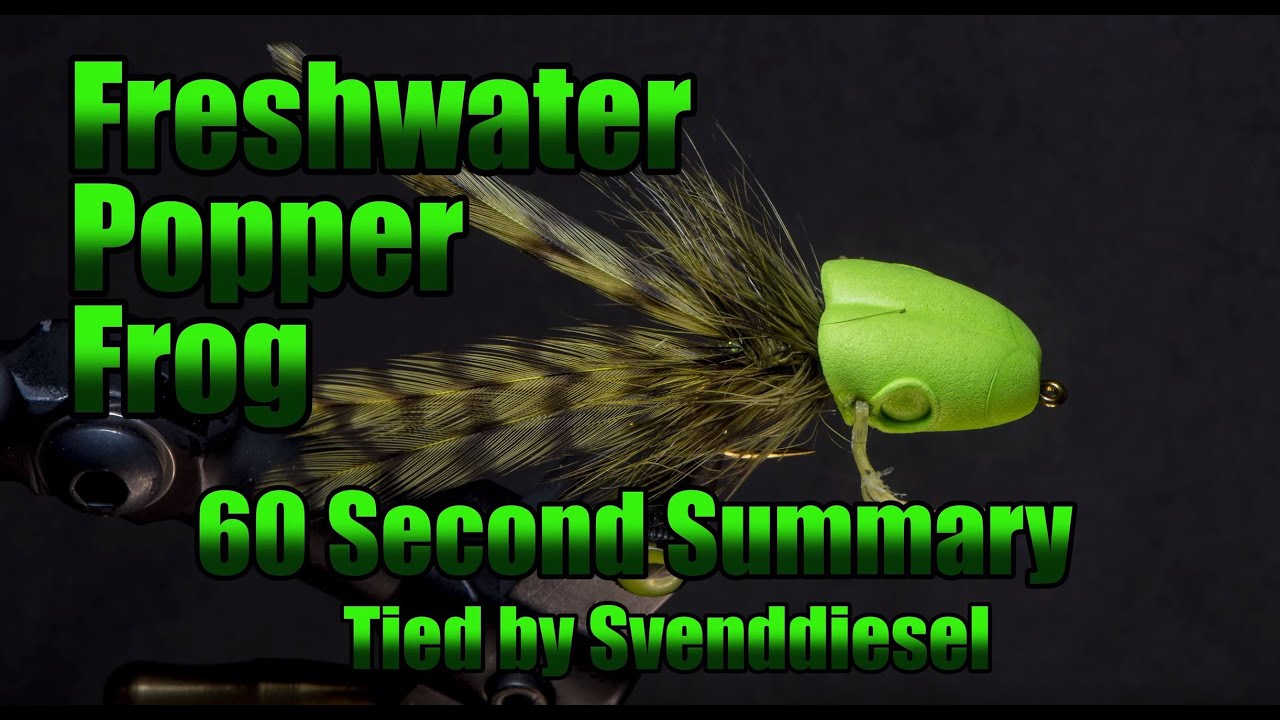 pattern armonici The 60 Second Freshwater Popper Frog Fly Pattern Tutorial