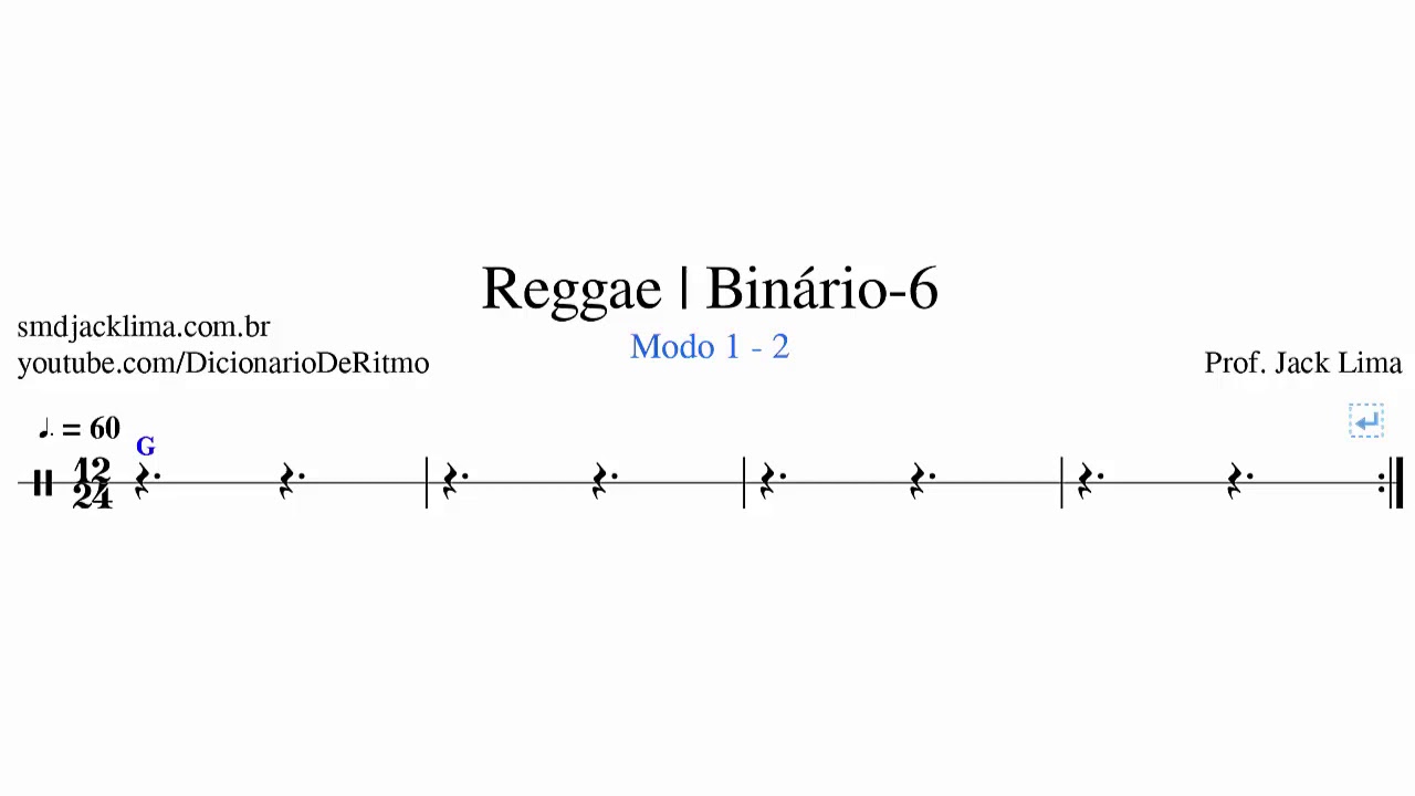 Prática de Conversação | Modo 1 - 2 | Baixo | ft. Reggae - Binário-6 ritmo sa musika