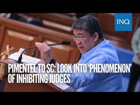 Pimentel to SC: Look into ‘phenomenon’ of inhibiting judges