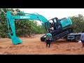 My New Kobelco 220 XD LC Unload truck