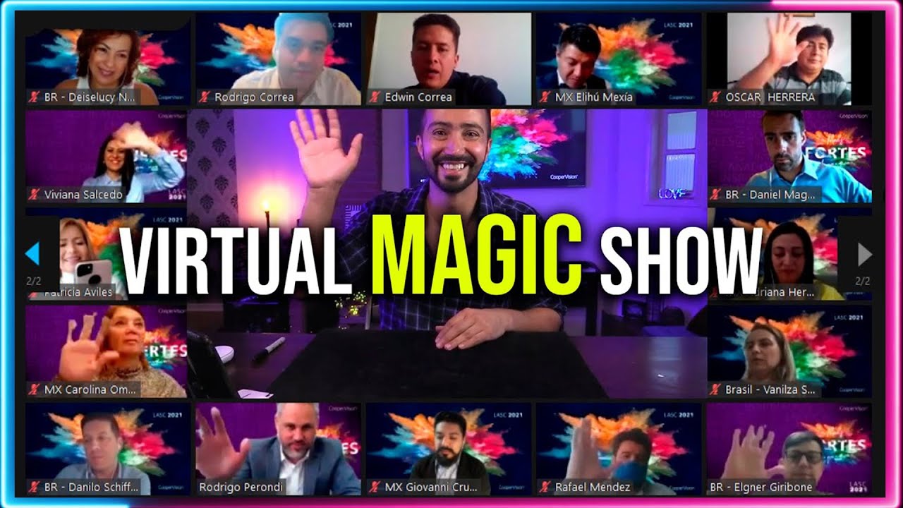 Virtual Magic Show  for events with Eduardo Braz 