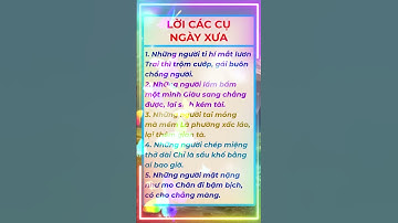 Lời các cụ ngày xưa #baihoccuocsong #phongthuy #trietlycuocsong #phunu #baihocthanhcong #booktok