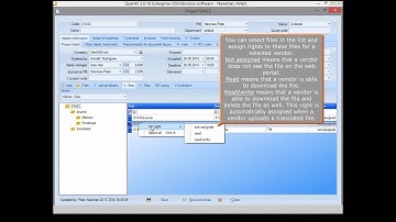 QuaHill - How to assign files to vendor