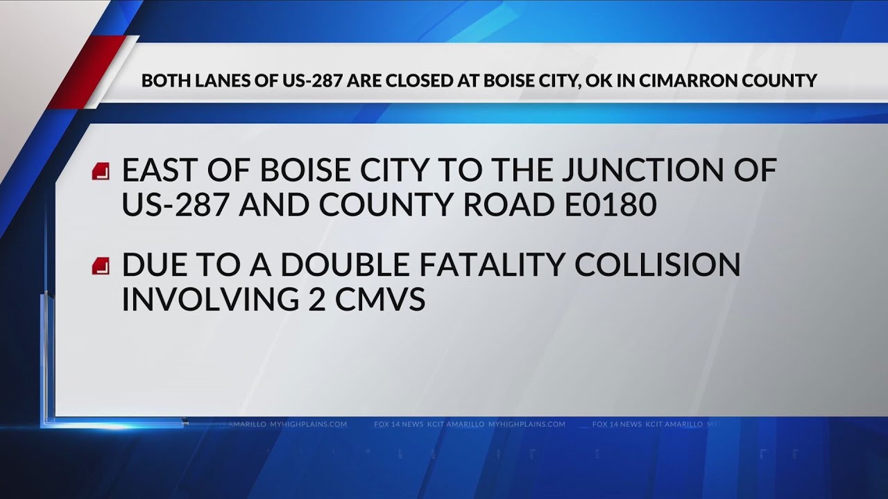 2 dead in Cimarron County wreck on US 287 Sunday, lanes closed - YouTube