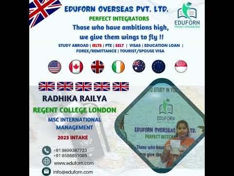 Radhika's Journey to Studying in the UK with Eduforn Overseas
