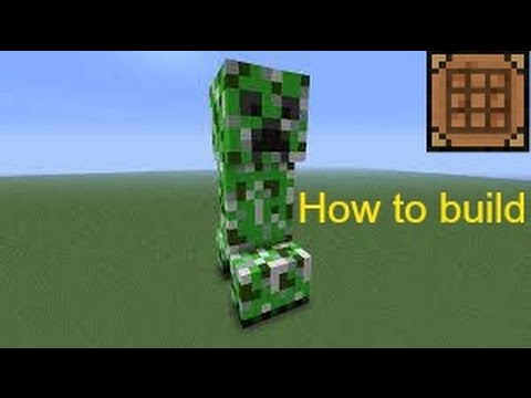Minecraft Tutorial EP.40: How To Make A Creeper Face Statue 