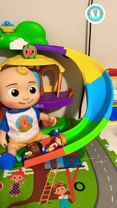 Cocomelon Jj playing in deluxe slides #shortsviral