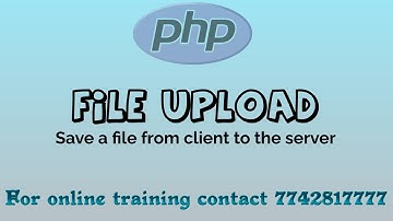 File Upload in PHP  in Hindi | $_FILES, move_uploaded_file(), enctype & Method | PHP Tutorial