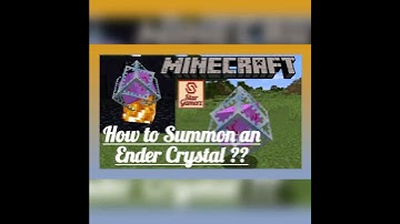 How to Summon an Ender Crystal in Minecraft ?? For Basic Learners