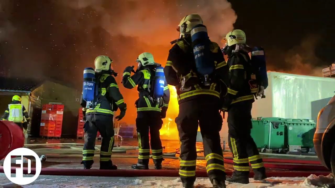 Feuer Döner-Produktion - Großziethen - Friedhofsweg