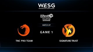 WESG 2017 | TNC eSports vs Signature Trust | Game 1