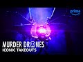 Most Iconic Murder Drone Takeouts | Murder Drones | Prime Video