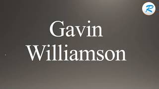 How to pronounce Gavin Williamson
