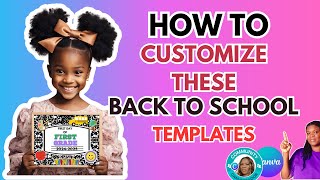 Customize BAck To School Editable Templates in Canva